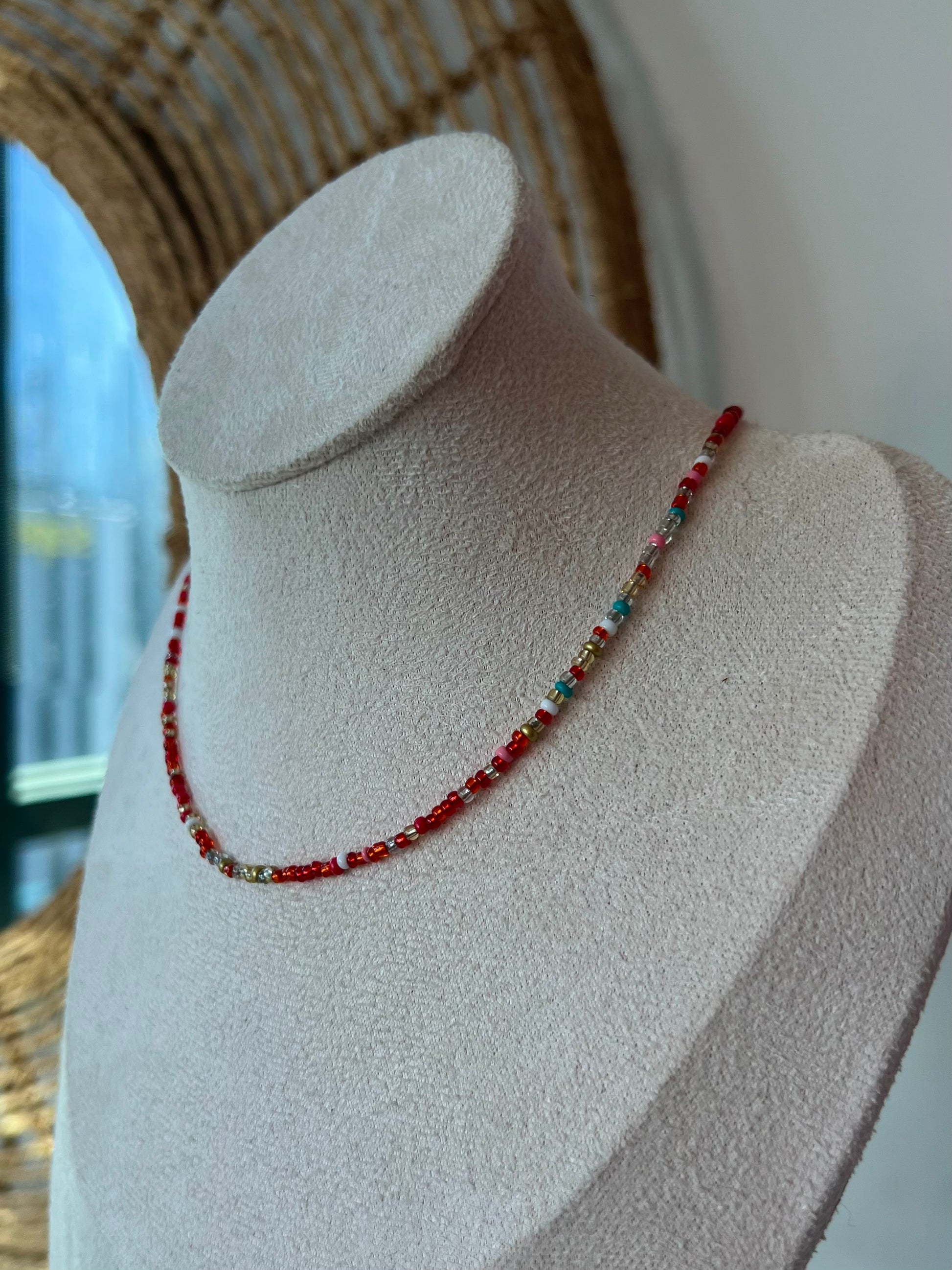 Red pearl chain