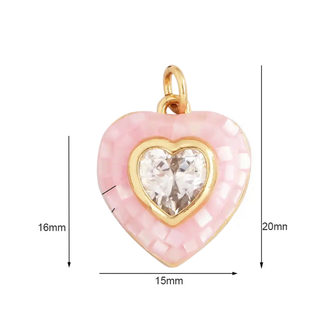 CANNES HEART CHARM