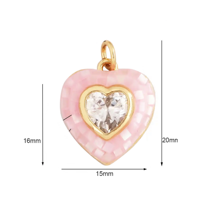 CANNES HEART CHARM