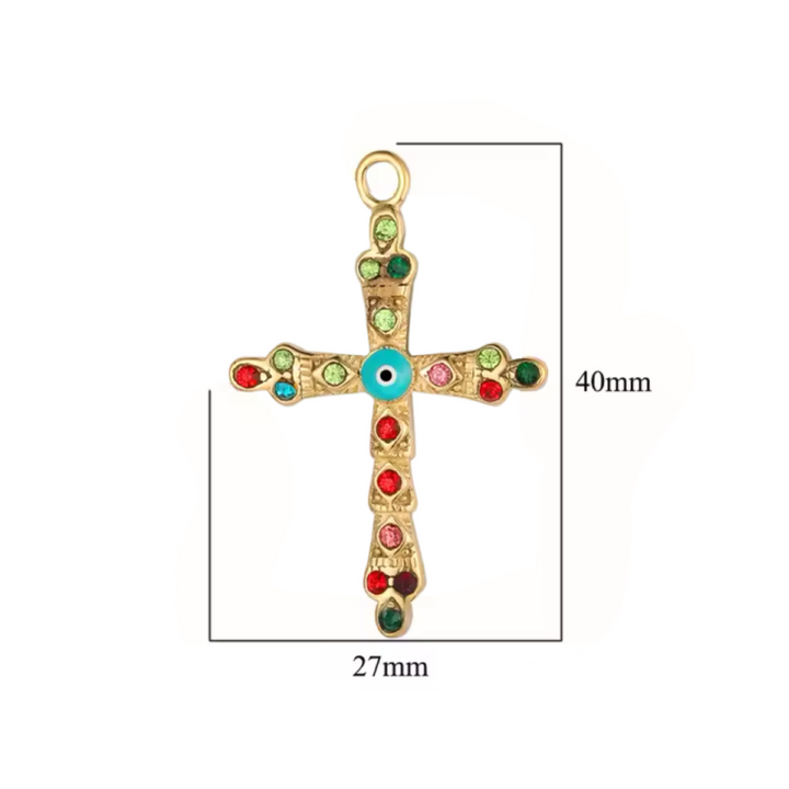 TURKEY CROSS CHARM